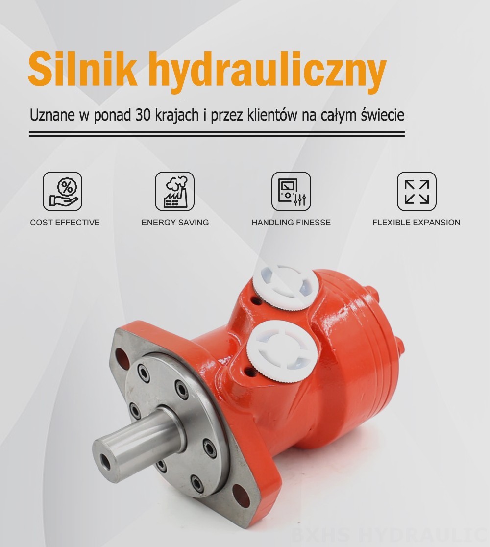 Silnik hydrauliczny BMR_Cycloid-3 80 cm³/obr 53 l/min Silnik hydrauliczny